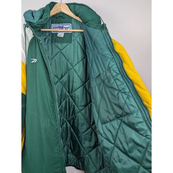 Vintage 90's Green Bay Packers NFL Reebok Pro Line XXL Winter Jacket - Picture 11 of 15